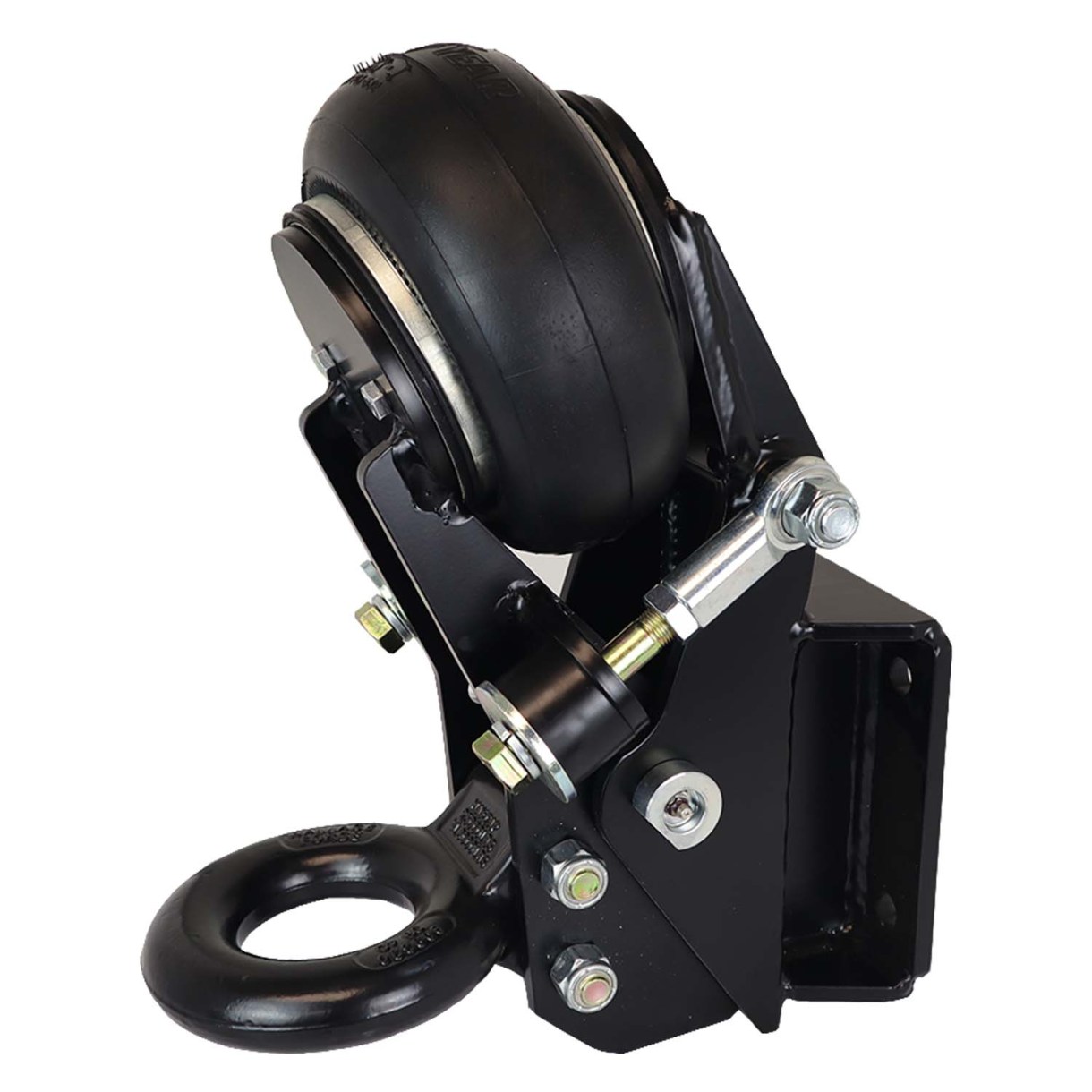 Shocker Air Trailer Tongue Pintle Ring Coupler - 4 Bolt Flat Plate Mount