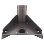Vertical Channel Weld On Tongue Adapter - SH-410-Spot - Rear View