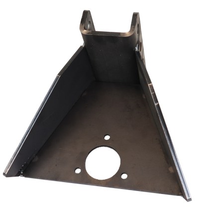 Vertical Channel Weld on Tongue Adapter for Trailer A-Frames - Spot Welded - Top View