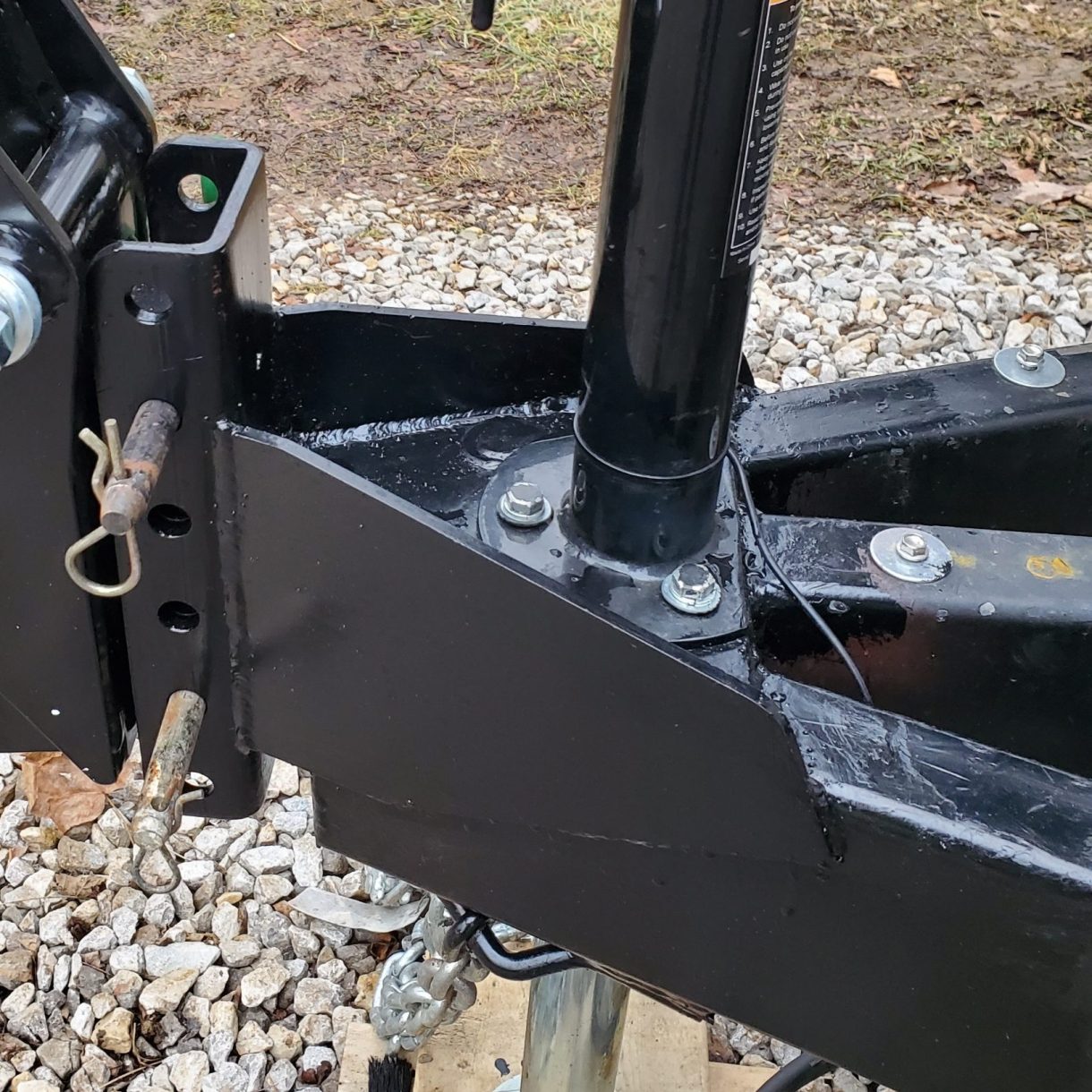 Vertical Channel Weld On Tongue Adapter for Trailer A-Frames - up to 20,000 lbs GTW