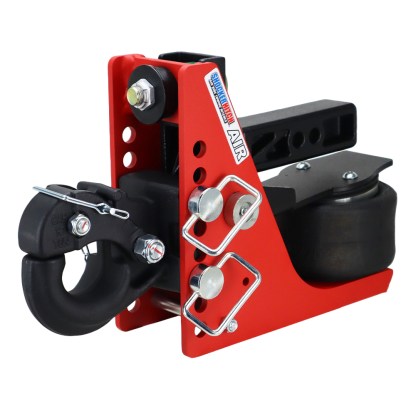Shocker 14K Air Hitch with Adjustable Channel Pintle Hook Mount - For 2" Receiver