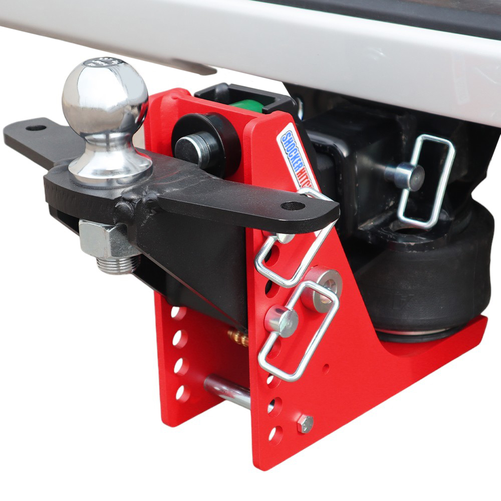 14K Air Hitch & Sway Tab Raised Mount w/ 2-5/16" Ball Installed