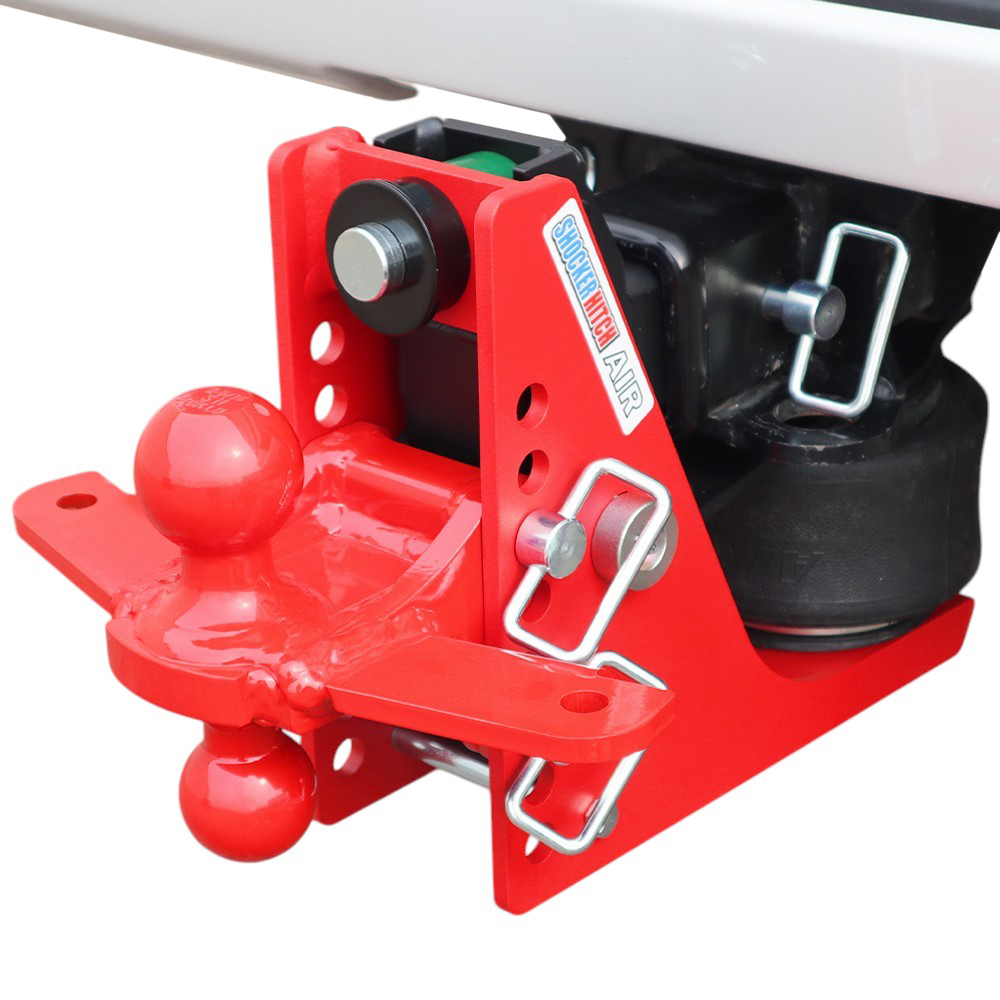 14K Air Hitch & Red Sway Tab Combo Ball Installed