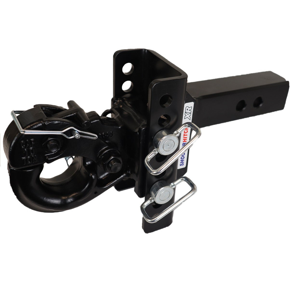 Shocker XR Pintle Hook Drop Ball Mount 1-1/2″ Rise to 6-1/2″ Drop –