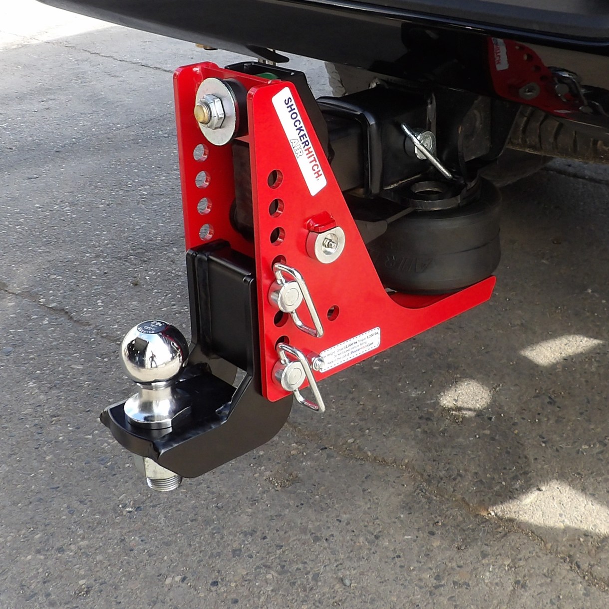 Shocker Air Drop Bumper Hitch Installed