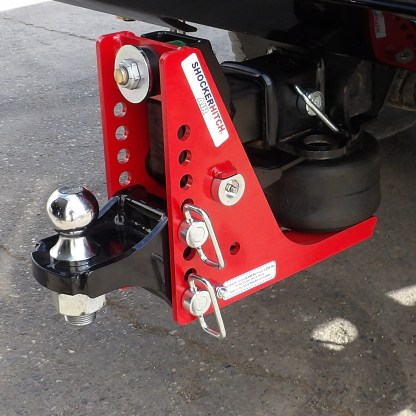 Shocker Air Bumper Hitch Standard Ball Mount on Truck