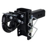 XR Adjustable Pintle Hitch - 2-1/2" Receiver - 8 Hole Frame