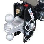 Shocker 20K Impact Max Dual Cushion Bumper Hitch with Combo Ball - Installed