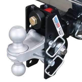 Shocker 20K Impact Max Dual Cushion Bumper Hitch with Combo Ball - Installed