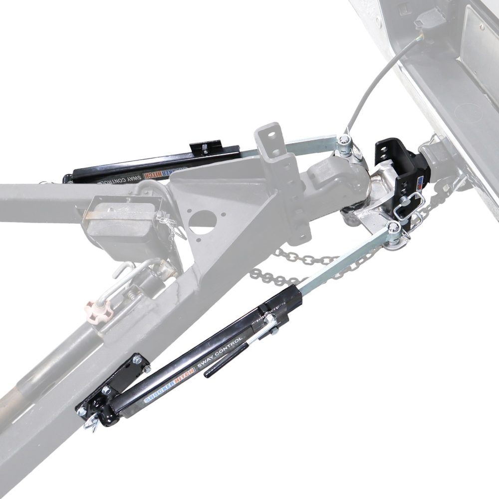Shocker XR Drop Hitch and Combo Ball Sway Tabs Mount with Sway Arms (sway arms sold separately)