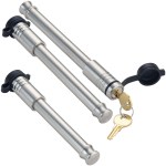 3 Pack - Shocker Locking Hitch Pin & 2 Ball Mount Attachment Lock