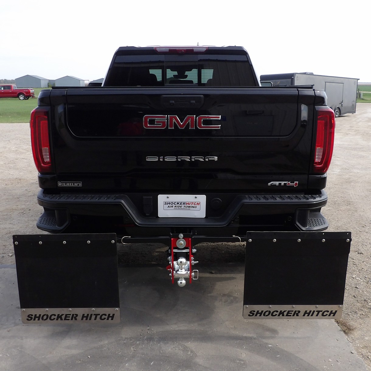 Shocker Hitch Towing Mud Flaps on GMC