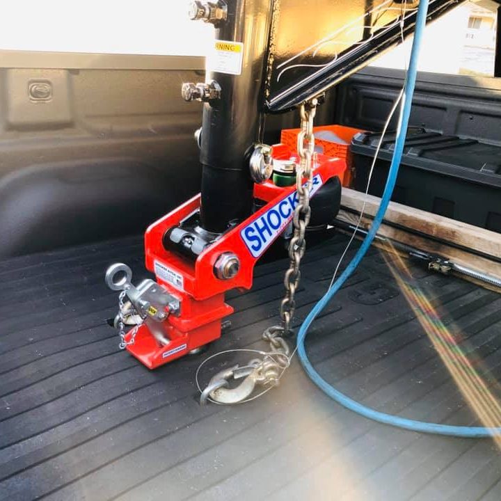 Gooseneck Surge Hitch Hooked Up