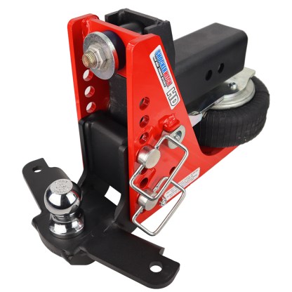 Shocker HD 20K Air Drop Mount Hitch with Sway Control Bar Tabs - 3" Shank with 2" Ball