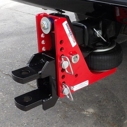 Shocker HD Air Hitch with Clevis Pin Ball Mount Down