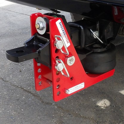 Shocker Air Hitch with Drawbar Mount Installed Up