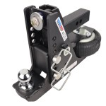 Shocker HD Max Black Air Drop Mount Hitch 2" Shank with 2" Ball