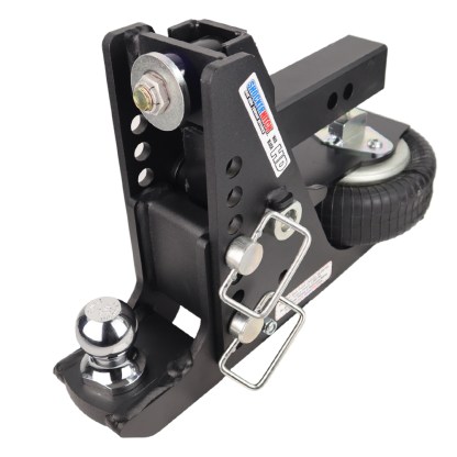 Shocker HD Max Black Air Drop Mount Hitch 2" Shank with 2" Ball