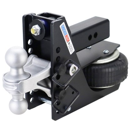 Shocker 20K HD Max Black Air Bumper Hitch with Combo Ball Mount - For 2-1/2" Receiver