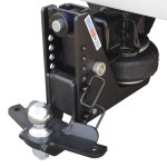 20K HD Max Black Air Hitch & Sway Tab Drop Mount w/ 2-5/16" Ball Installed