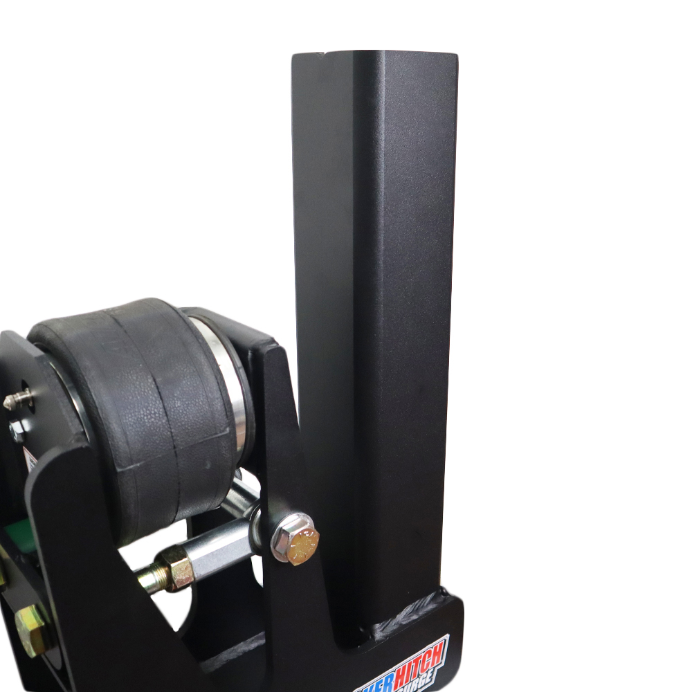 Close up of Square Stem with No Pin Holes on Gooseneck Air Hitch & 9" Extension Coupler