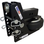 Shocker Max Black HD Air Hitch Base Frame Assembly w/ 2 Ball Mount Pins