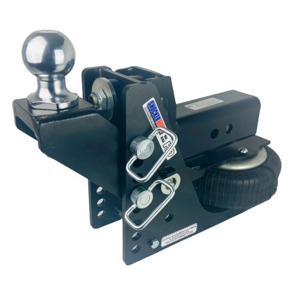 Shocker HD Max Black Raised Ball Mount Air Hitch - 3" Receiver