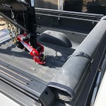 Shocker Gooseneck Air Hitch & Coupler Installed (Shown with Rollup Tonneau Cover)