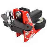 Shocker HD 20K Air Raised Mount Hitch with Sway Control Bar Tabs - 3" Shank with 2" Ball