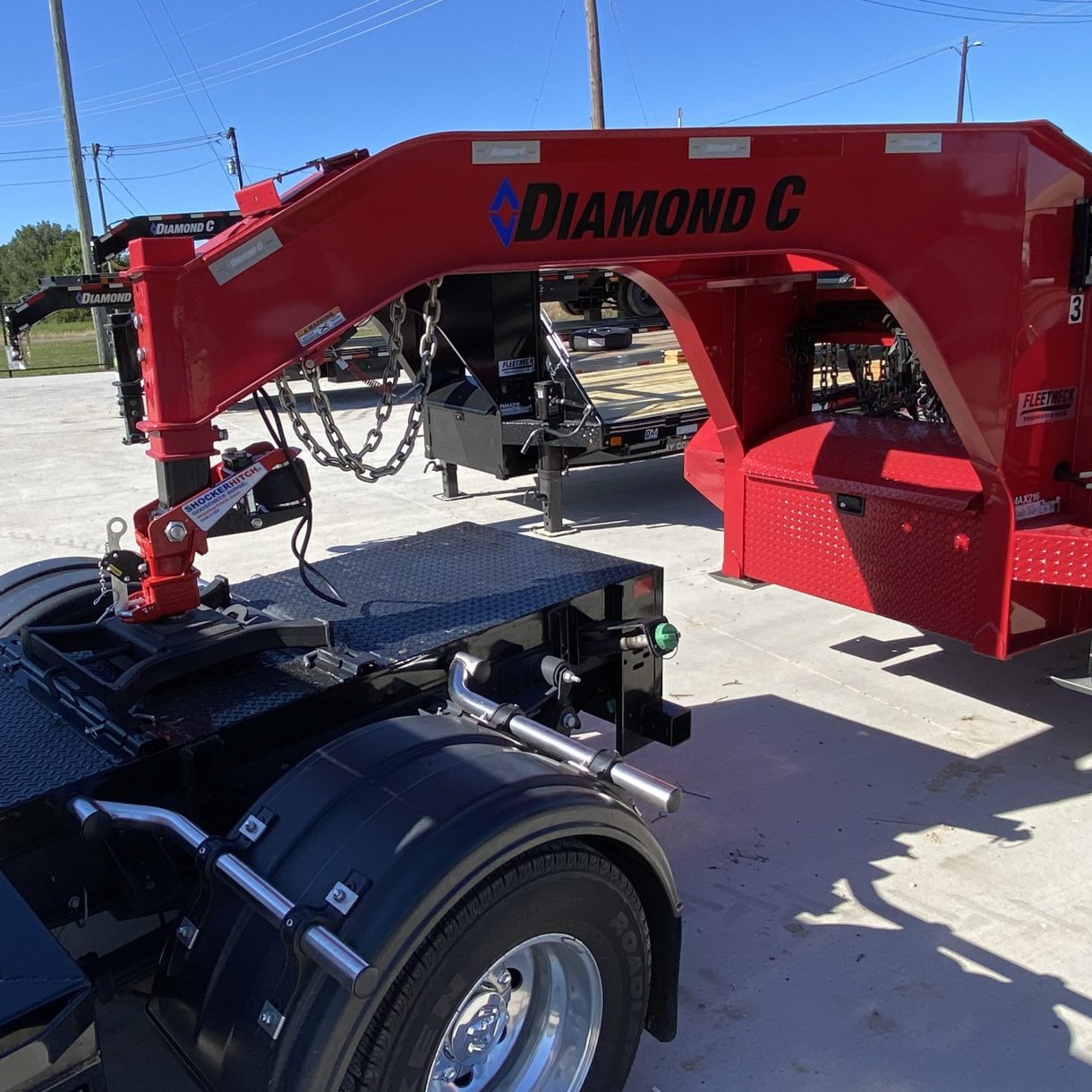 Shocker 40K Gooseneck Surge Air Hitch & Coupler for 3" Ball