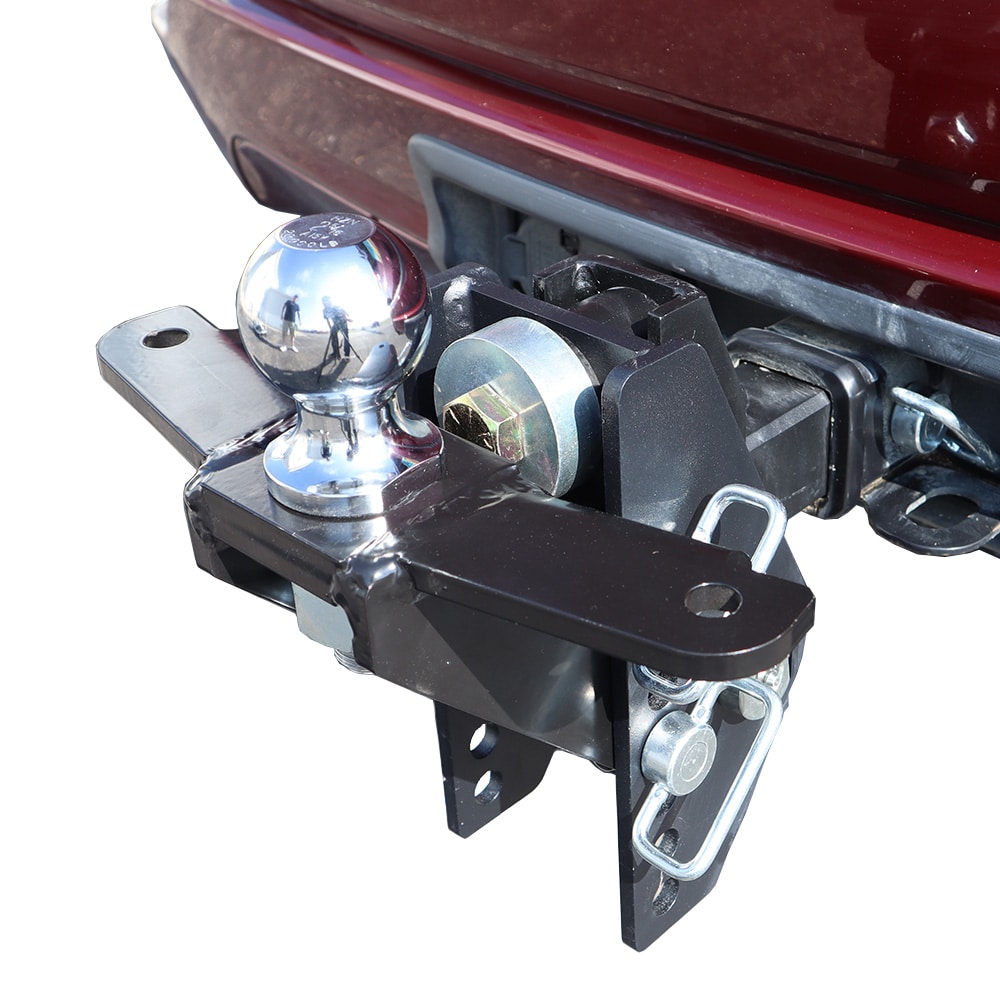 Shocker 20K Impact Max Cushioned Sway Control Tab Raised Ball Mount - 5" Rise to 3" Drop