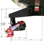 Shocker QuickAir 5th to Gooseneck Air Hitch Dimensions