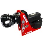 Shocker Air Pintle Hitch (3-inch shank) Rise Position