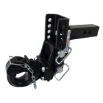 Shocker XR Adjustable Pintle Hitch (2-inch shank) Drop Position