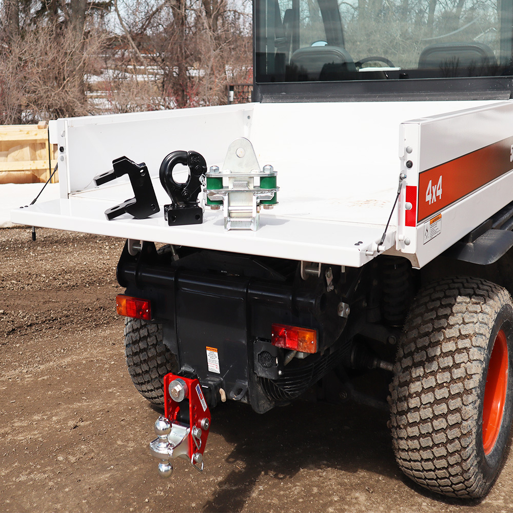 Shocker Impact Cushion Hitch & Cushioned Farm Package Installed on Bobcat