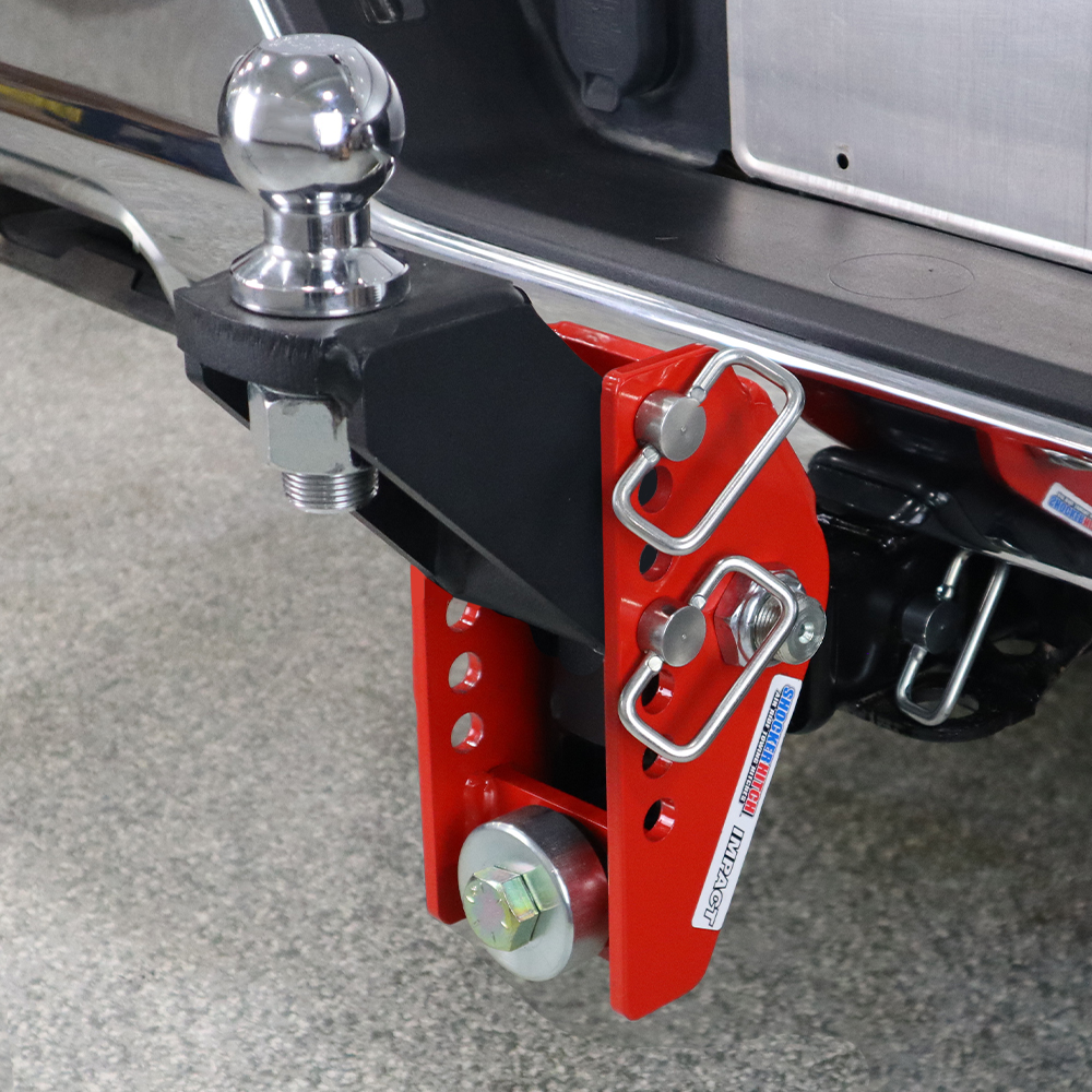 Shocker 14K Impact Cushion Bumper Hitch with Raised Ball Mount - Max Rise