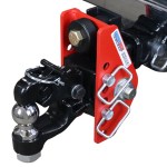 Shocker Impact Dual Cushion Hitch with Adjustable Channel Pintle Hook & Ball Combo with 2" Ball - Installed