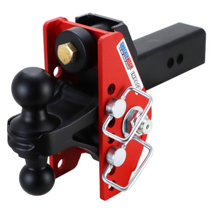 Shocker 12K Impact Dual Cushion Bumper Hitch with Black Combo Ball - For 2-1/2" Receiver