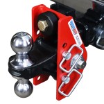 Shocker 12K Impact Dual Cushion Bumper Hitch with Chrome Combo Ball - Installed