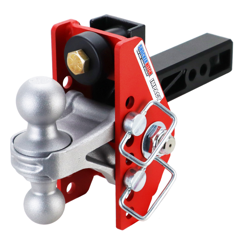 Shocker 14K Impact Dual Cushion Bumper Hitch with Combo Ball - For 2" Receiver