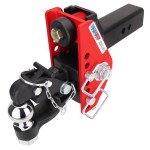 14K Impact Dual Cushion Hitch w/ 8-Ton Pintle Hook & 2-5/16" Ball Channel Style - For 2-1/2" Receiver