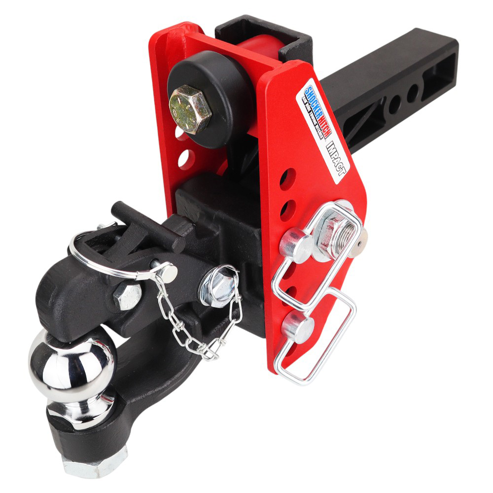 14K Impact Dual Cushion Hitch w/ 8-Ton Pintle Hook & 2-5/16" Ball Channel Style - For 2" Receiver