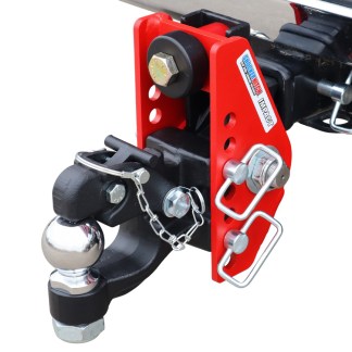 14K Impact Dual Cushion Receiver Hitch w/ 8-Ton Pintle Hook & 2-5/16" Ball Channel Style