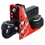 Shocker 20K HD Air Bumper Hitch with Adjustable Channel Pintle Hook Mount - For 3" Receiver