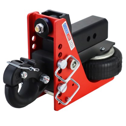 Shocker 20K HD Air Bumper Hitch with Adjustable Channel Pintle Hook Mount - For 3" Receiver