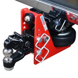 Shocker 20K HD Air Bumper Hitch with Channel Style Pintle & Ball Combo - 2" Ball