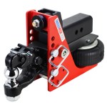 Shocker 20K HD Air Bumper Hitch with Channel Style Pintle & Ball Combo with 2" Ball - For 3" Receiver