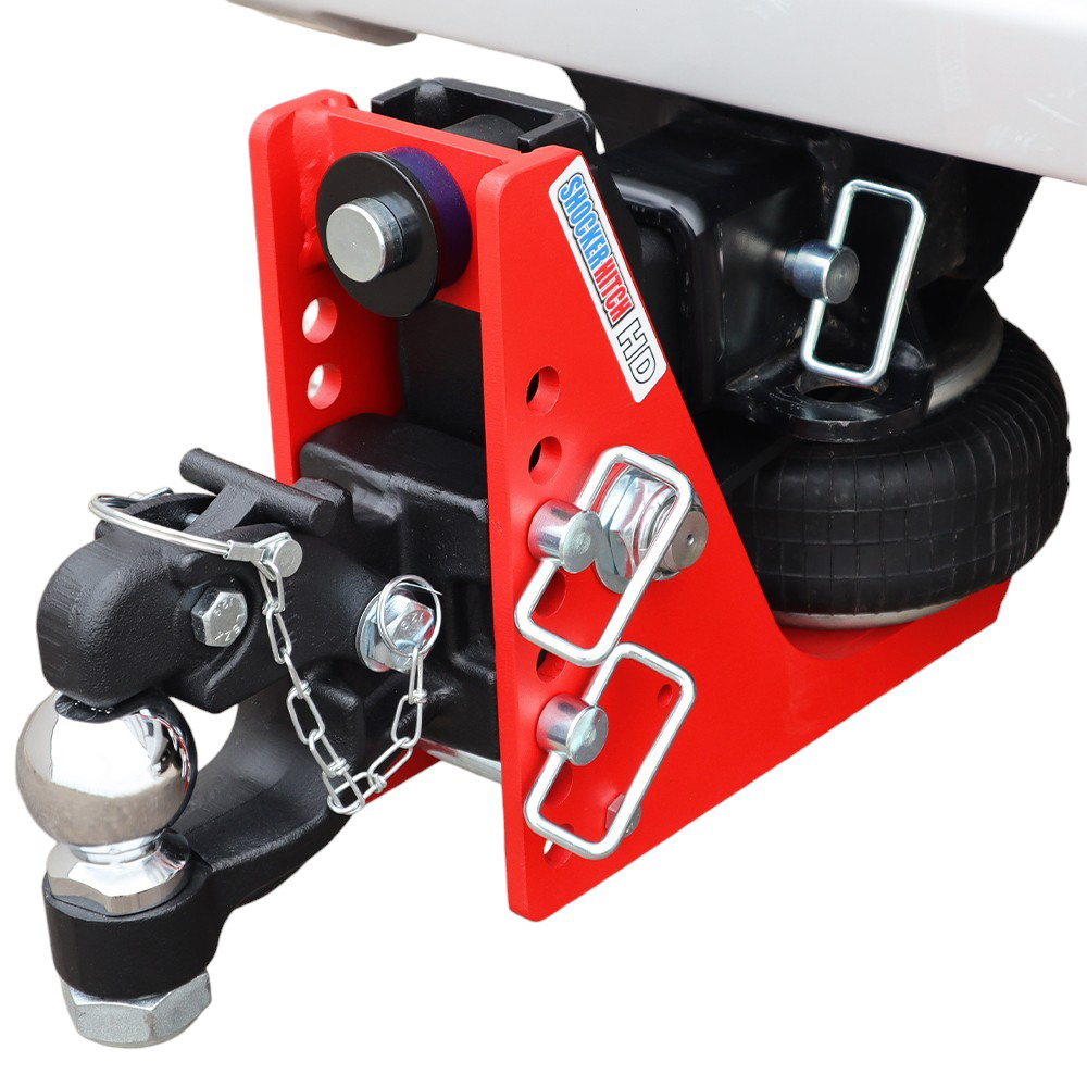 20K HD Air Hitch & Channel 8-Ton Pintle & 2-5/16" Ball Installed