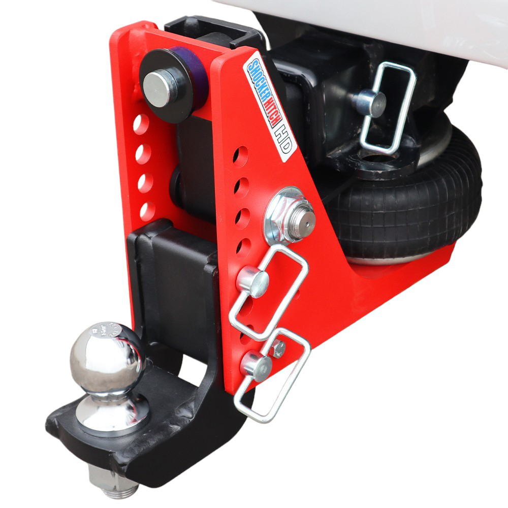 20K HD Air Hitch & Drop Mount w/ 2-5/16" Ball Installed