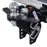 Shocker 20K Impact Max Cushion Bumper Hitch with Raised Ball Mount with Sway Tabs